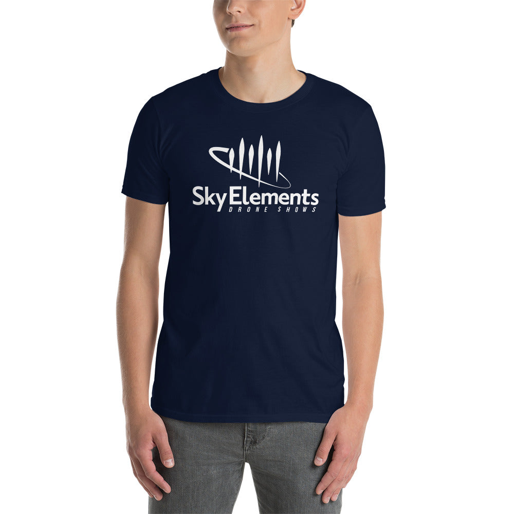 Short-Sleeve Unisex T-Shirt with Sky Elements Logo